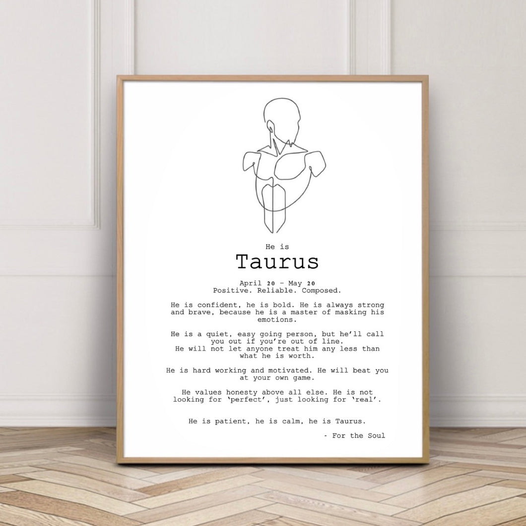 He is Taurus