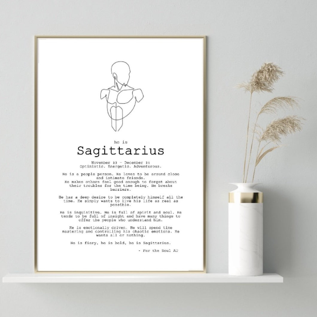 He is Sagittarius