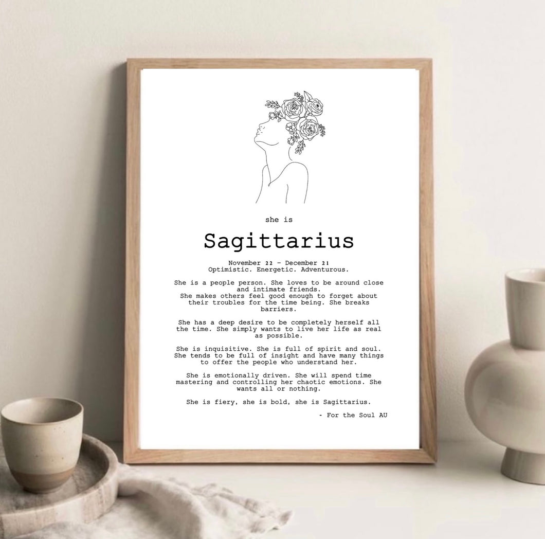 She is Sagittarius