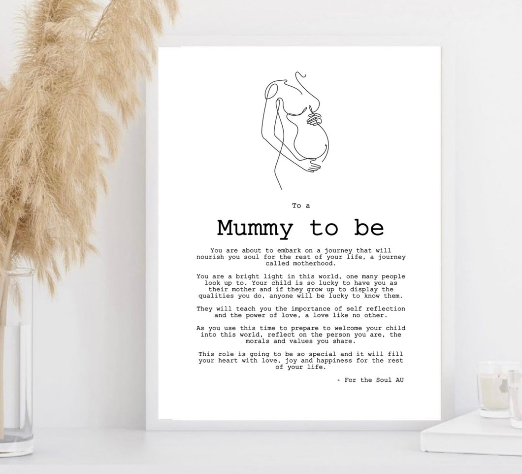 To a Mummy to be